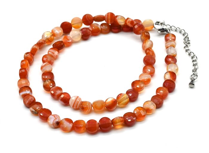 Carnelian choker circle 6mm, 40cm