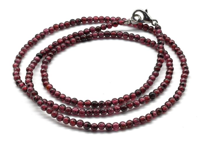 Choker made of pomegranate ball 2mm, 44cm