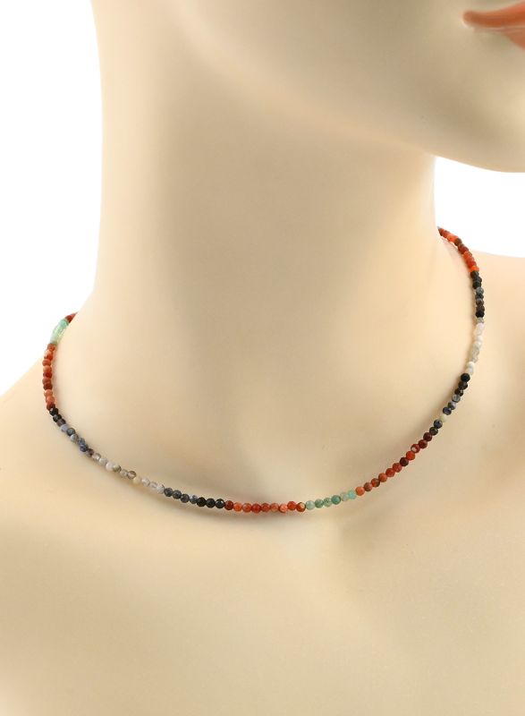 Choker made of gems ball 2mm, 39cm