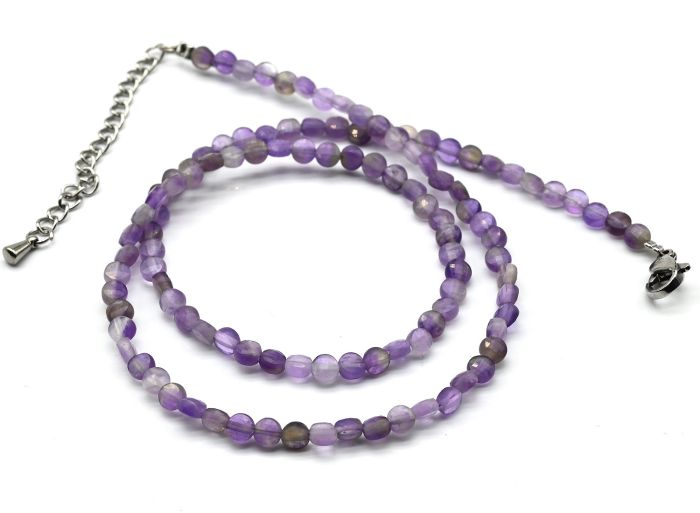 Amethyst choker circle 4mm, 40cm