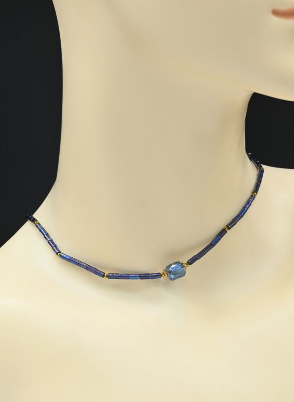 Zircon choker cylinder 3*5mm, barrel 8*8mm, 40cm