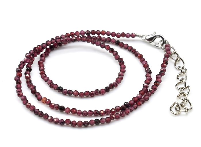 Garnet choker ball 2.5mm, 44cm