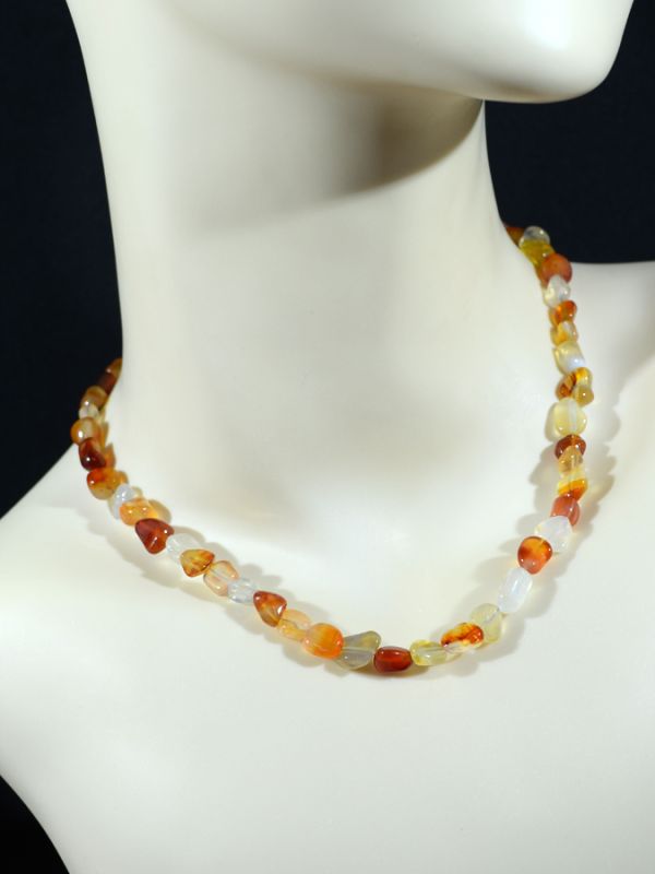 Carnelian choker galtovka, 41cm