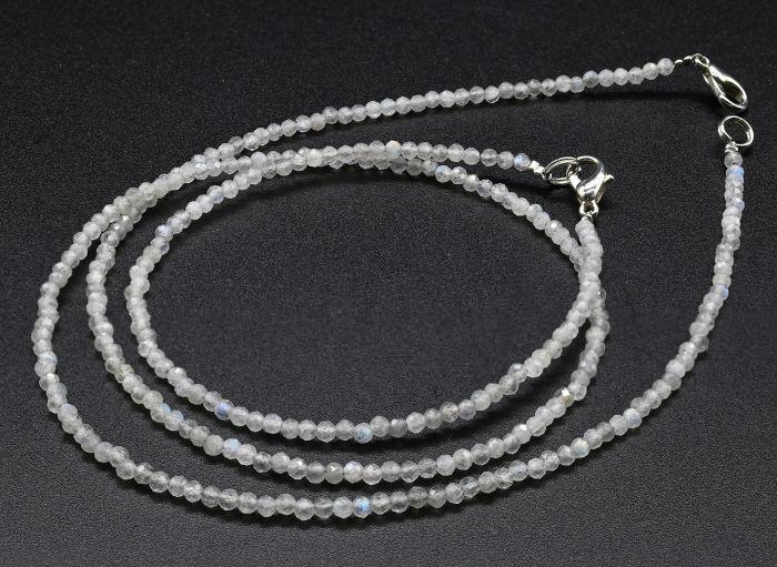 Choker and bracelet made of Labrador ball 2mm, 45cm; 17cm