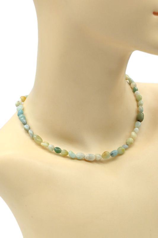 Choker made of amazonite galtovka, 40cm