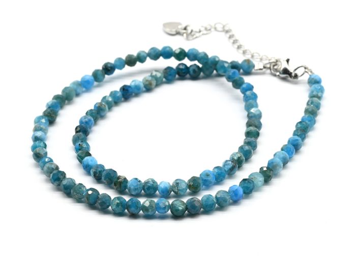 Apatite choker ball 4mm, 38cm