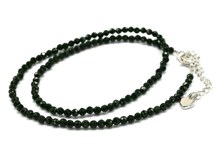 Choker made of aventurine green ball 3mm, 38cm