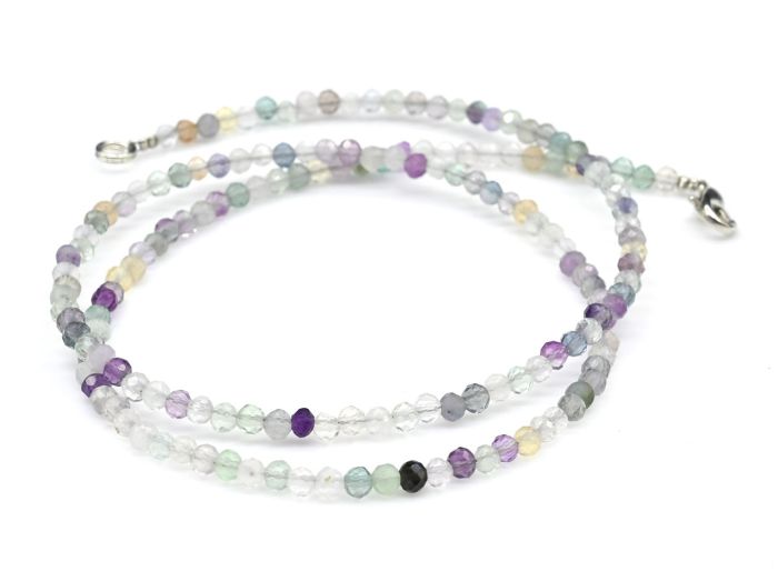 A choker made of fluorite ball 2mm, 45cm