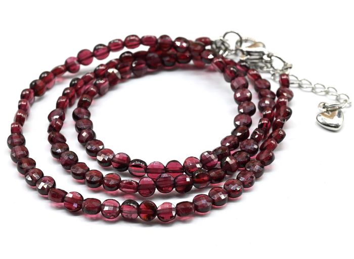 Garnet choker circle 4mm, 40cm