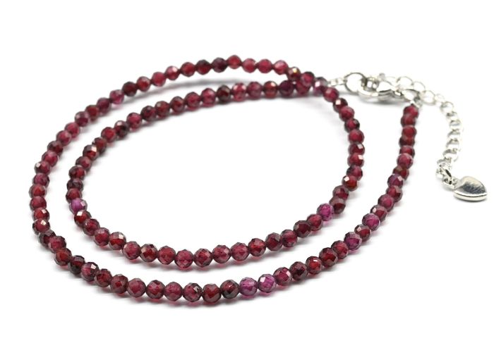 Choker made of pomegranate ball 4mm, 37cm