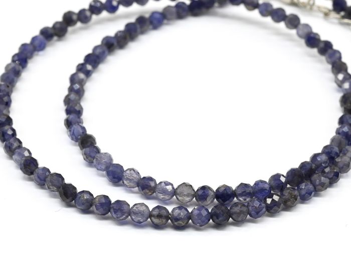 Choker made of Iolite ball 3mm, 39cm