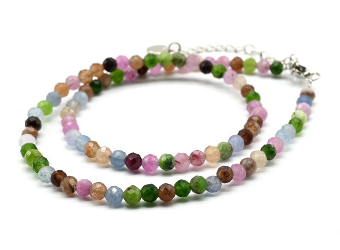 Calcite choker ball 4mm assorted color, 38cm