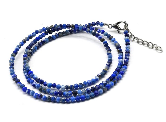 Lapis lazuli choker ball 2mm, 45cm