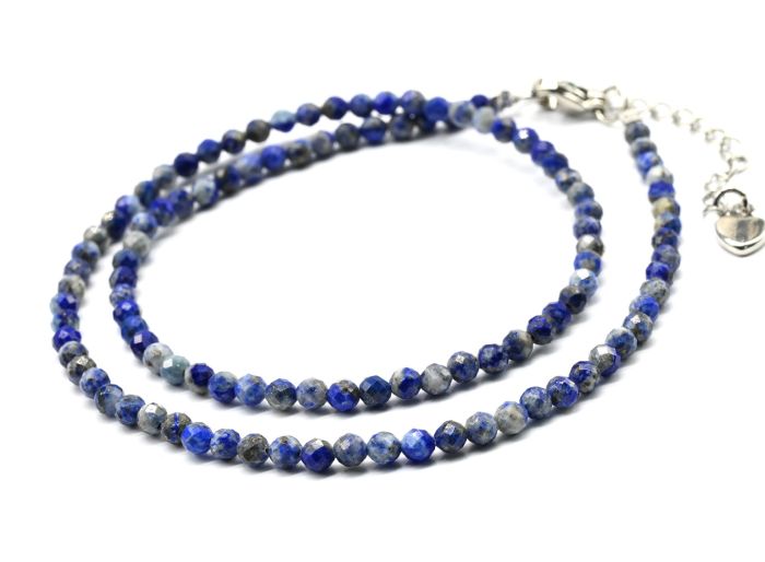 Lapis lazuli choker ball 3mm, 38cm