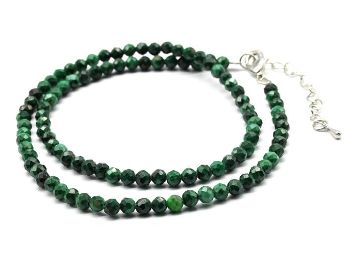 Malachite choker ball 4mm, 40cm