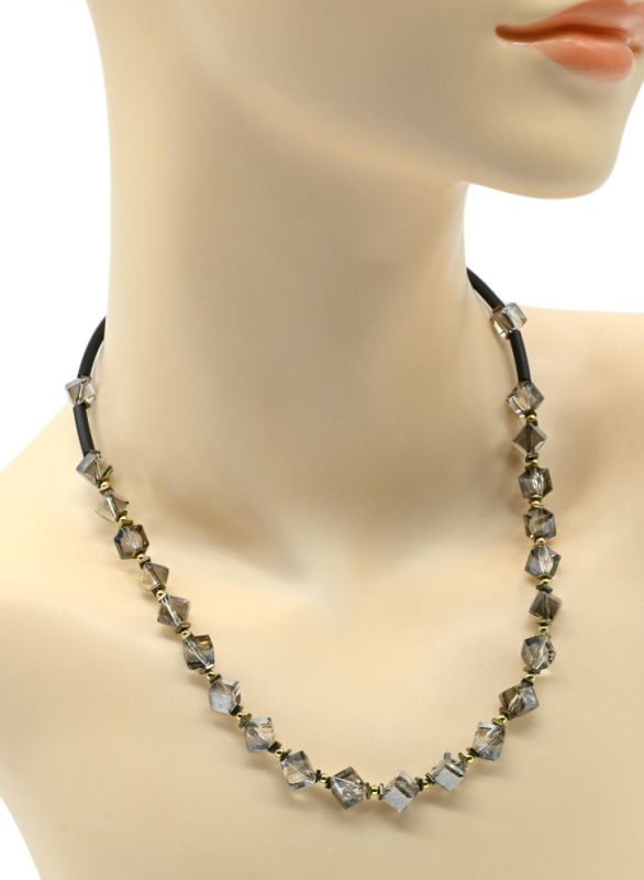 Majorcan choker ball 5mm, mother-of-pearl insert 8*10mm, 39cm