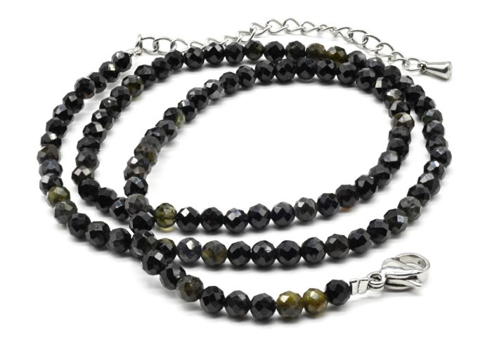 Obsidian choker ball 3mm, 39cm