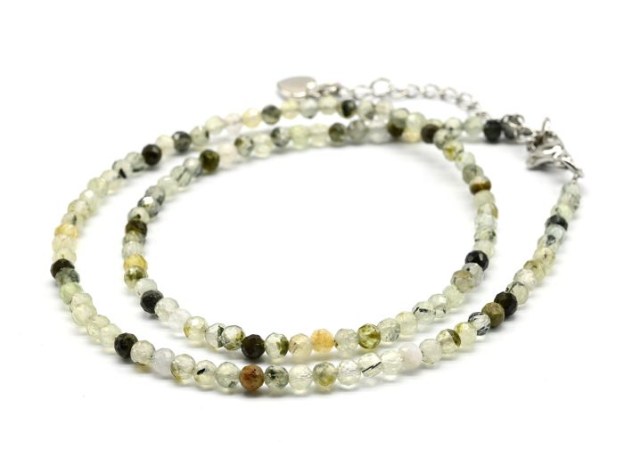 Choker made of prehnite 3mm, 38cm