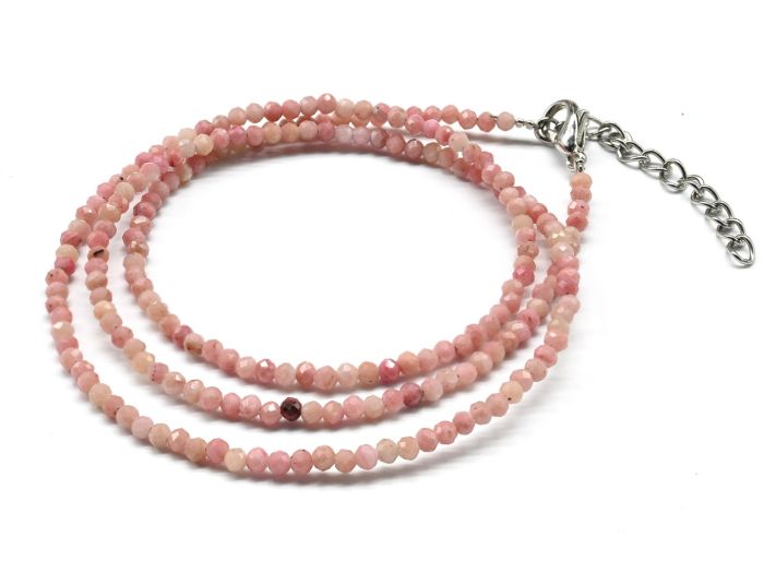 Rhodonite choker ball 2mm, 44cm