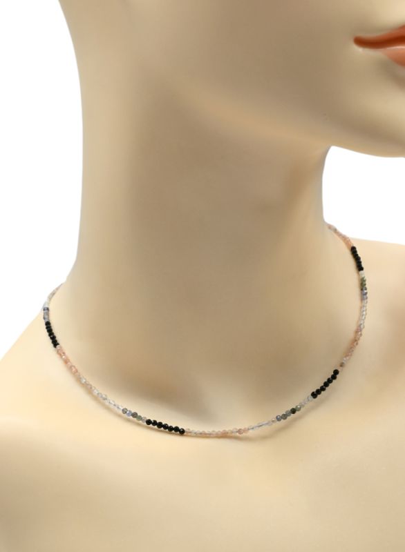 Choker made of gems ball 2mm, 39cm