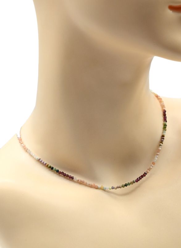 Choker made of gems ball 2mm, 39cm