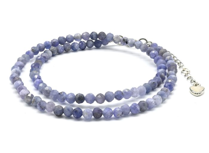 Tanzanite choker ball 4mm, 37cm