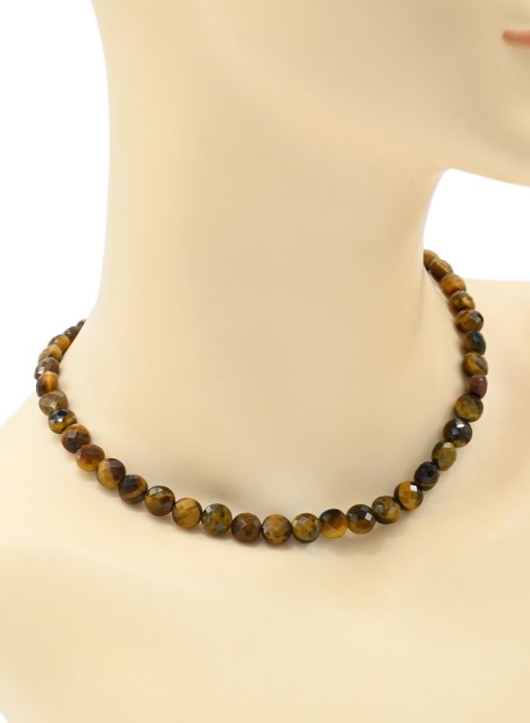 Tiger Eye Choker circle 8mm, 39cm