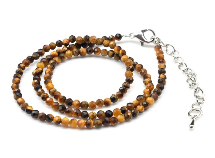 Tiger Eye Choker ball 3mm, 39.5cm