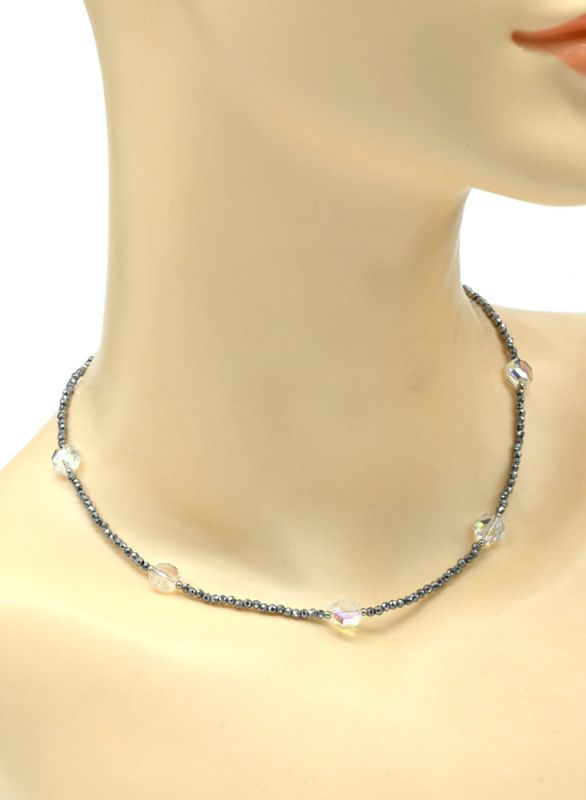 Zircon choker ball 2mm color pyrite, 39cm