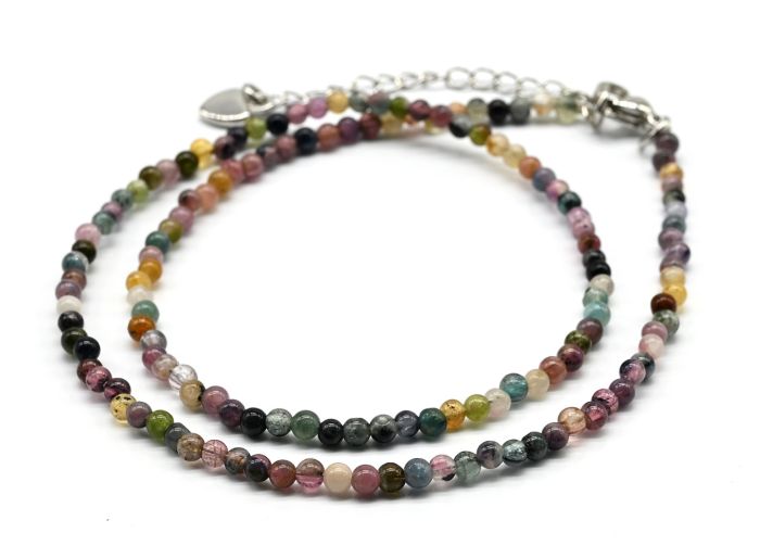 Tourmaline choker ball 3mm, 38cm