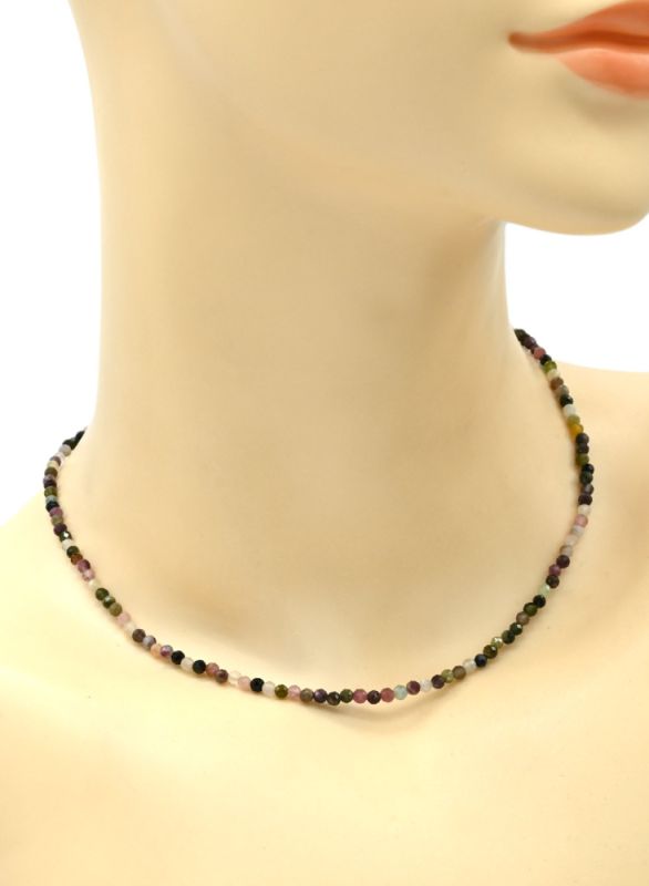 Tourmaline choker ball 3mm, 38cm