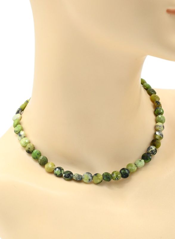 Jadeite choker circle 6mm, 38.5cm