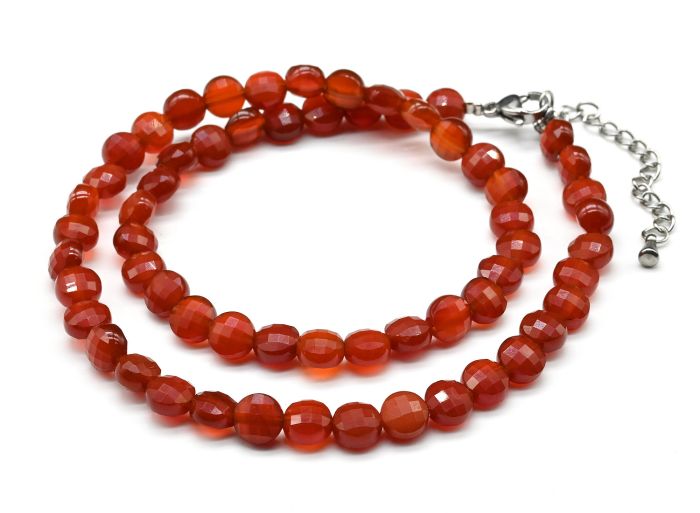 Carnelian choker circle 6mm, 38cm