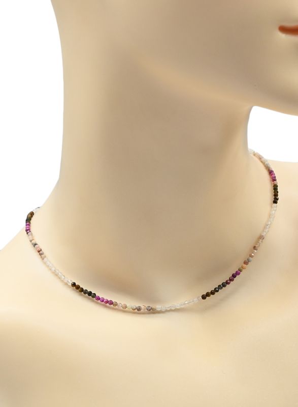 Choker made of gems ball 2mm, 39cm