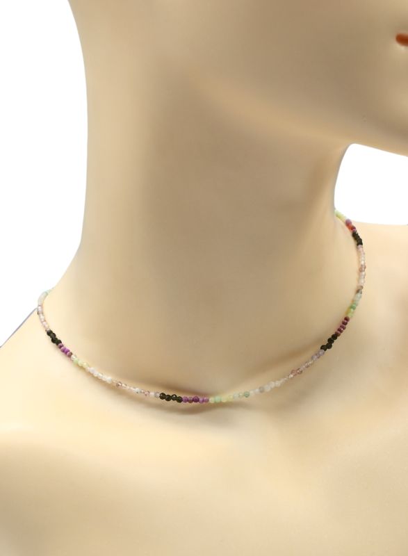 Choker made of gems ball 2mm, 39cm