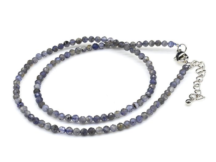 Choker made of Iolite ball 3mm, 40cm