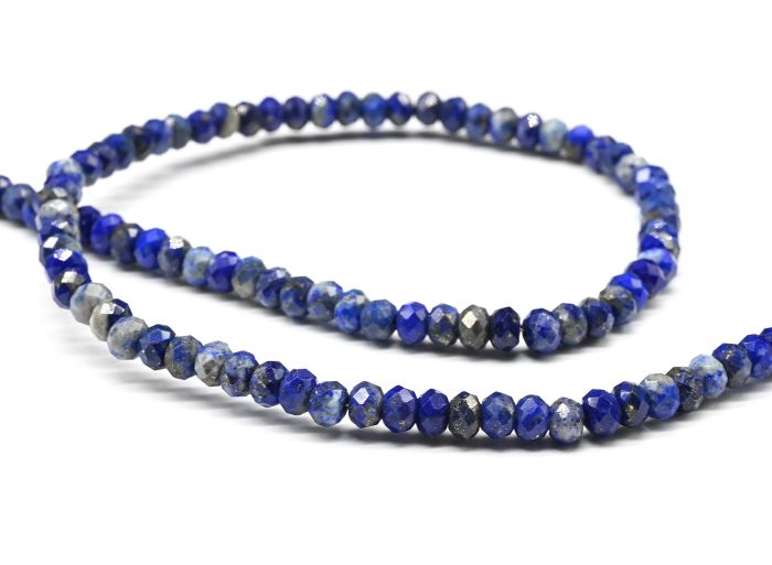 Afghan Lapis lazuli rondel choker 4*3mm, 40cm