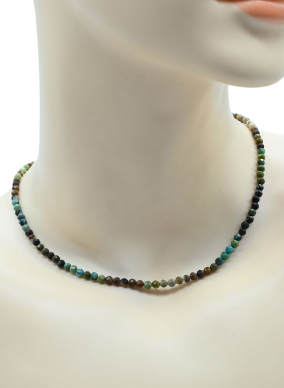 Chrysocolla choker ball 4mm, 38.5cm