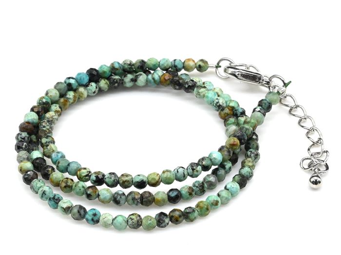 Chrysocolla choker ball 3mm, 40cm