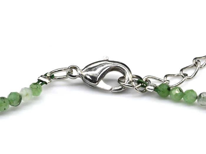 Choker made of zoisite ball 2.5mm, 41cm